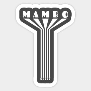 Mambo in Stripes Sticker